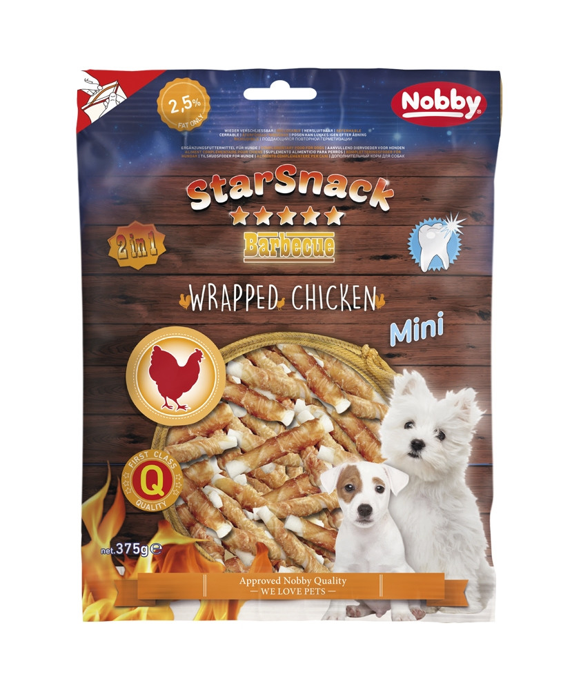 StarSnack Barbecue MINI Verpakte Kip  7,5 cm,  375 g 