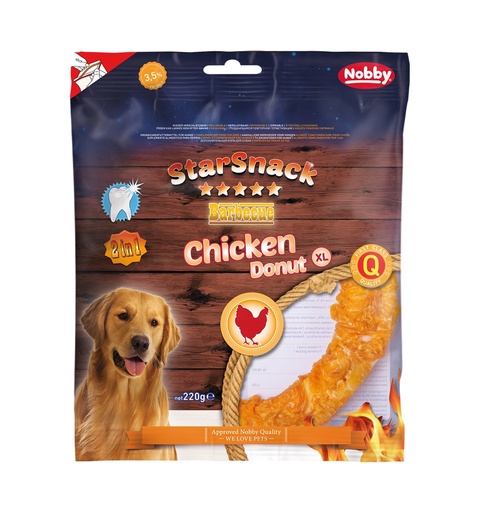 [NB50457] StarSnack Barbecue Kip Donut XL  20,0 cm, 1 stuks,  220 g 