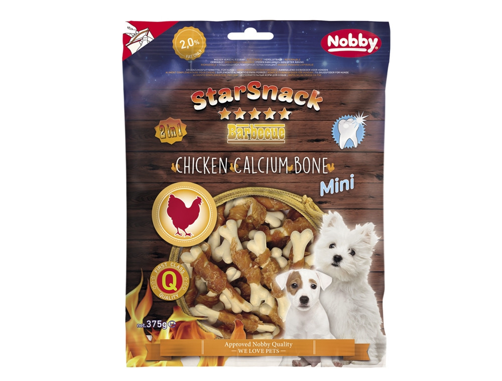 StarSnack Barbecue MINI Kip Calciumbot  7,0 cm,  375 g 