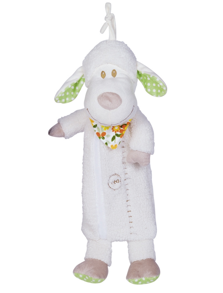 Pluche schaap plat