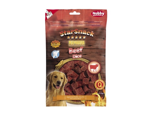 [NB50660] StarSnack Barbecue Rundvlees Dobbelstenen  113 g 