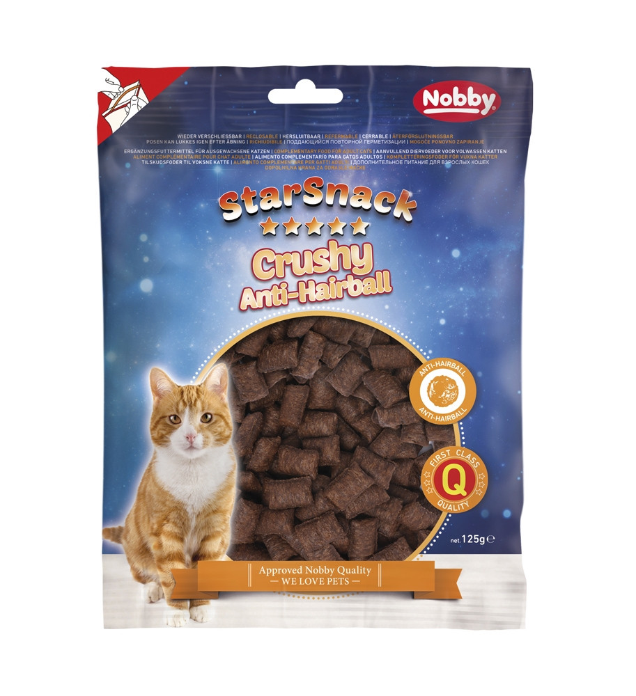 StarSnack Crushy Anti-Haarbal zak; 125 g 