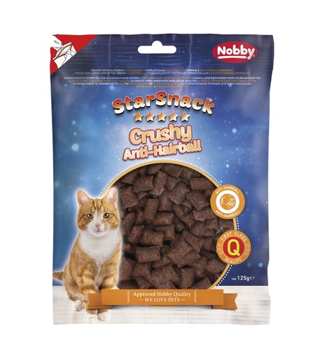 [NB50673] StarSnack Crushy Anti-Haarbal zak; 125 g 