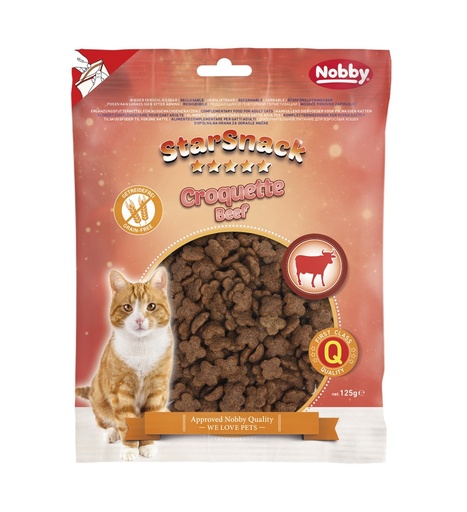 [NB50677] StarSnack Kroket Rundvlees graanvrij zak; 125 g 
