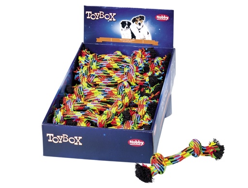 [NB50700] Touw speelgoed Display 36 stuks, 20 cm; 44g; 2 knopen 