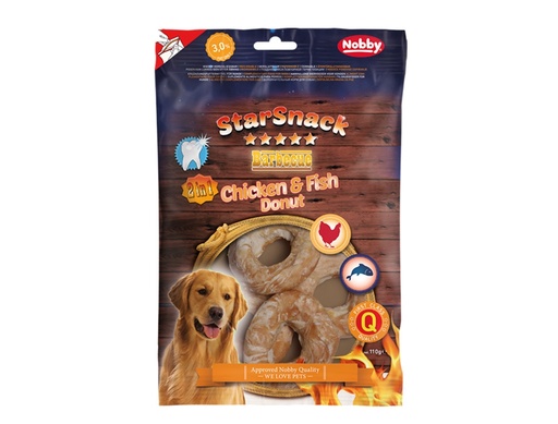 [NB50749] StarSnack Barbecue Kip & Vis Donut 