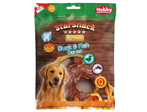 [NB50750] StarSnack Barbecue Eend & Vis Donut