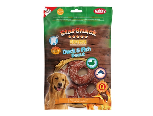 [NB50751] StarSnack Barbecue Eend & Vis Donut 
