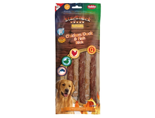 [NB50752] StarSnack Barbecue Kip/Eend & Visstick 