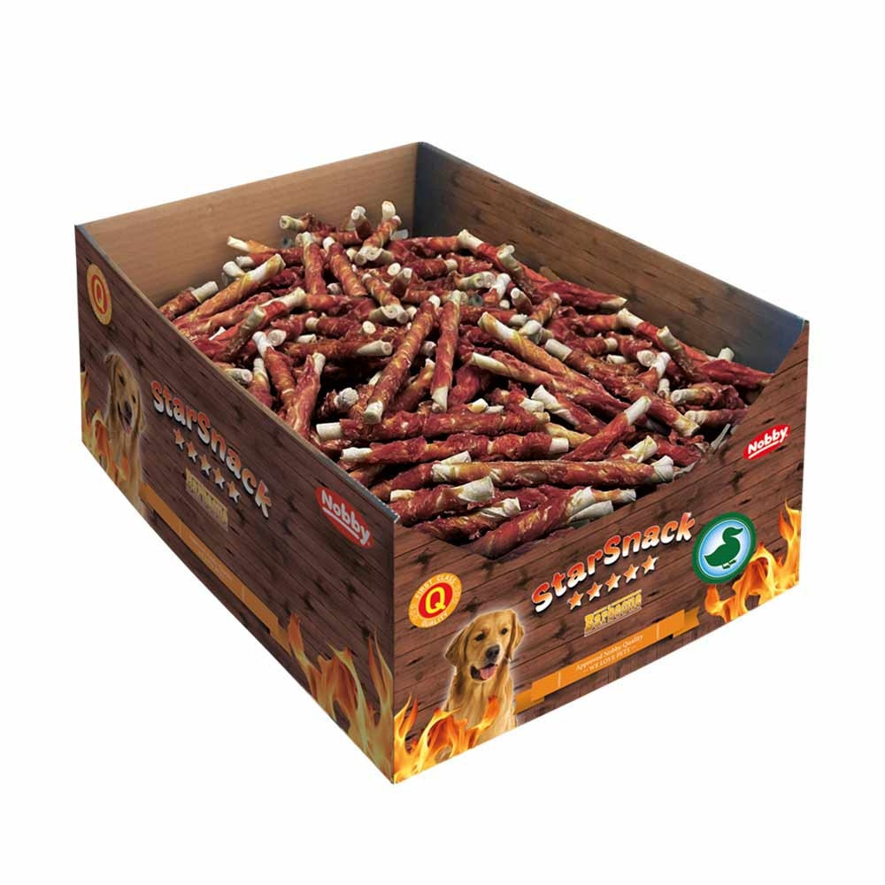 StarSnack Barbecue Verpakte Eend Display  4,85 kg,  7-8 mm, 12,5 cm 