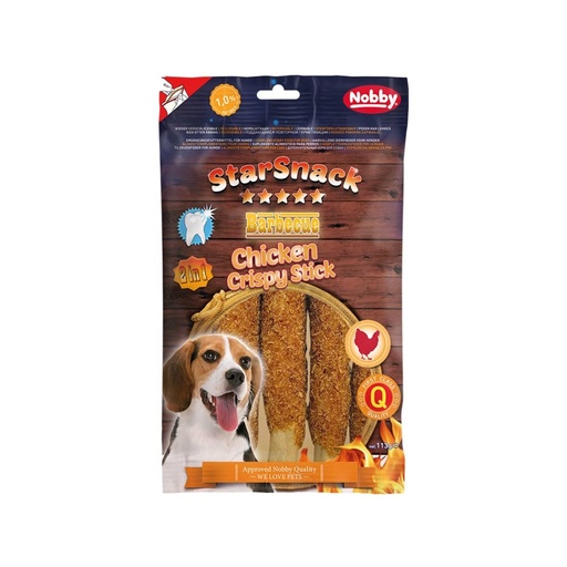 [NB50791] StarSnack Barbecue Kip Krokant Stick  113 g 