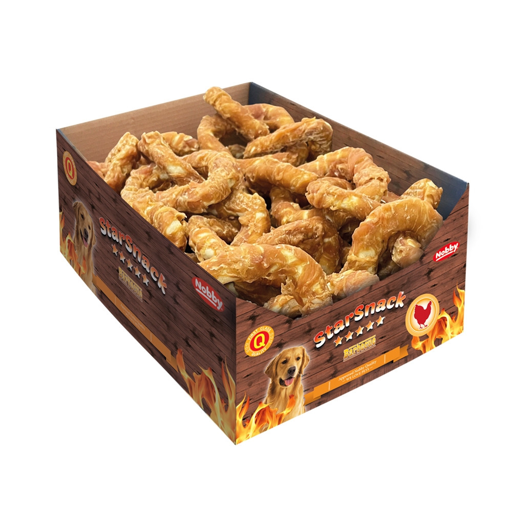 Starsnack Barbecue Kipketting display  3,7 kg, 20 cm, 145 g, 26 st. 