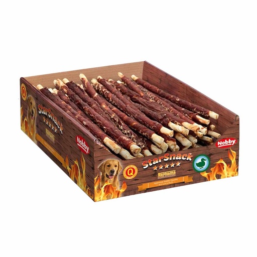 [NB50862] StarSnack Barbecue Verpakte Eend L Display  2,6 kg,  7-8 mm, 25 cm 