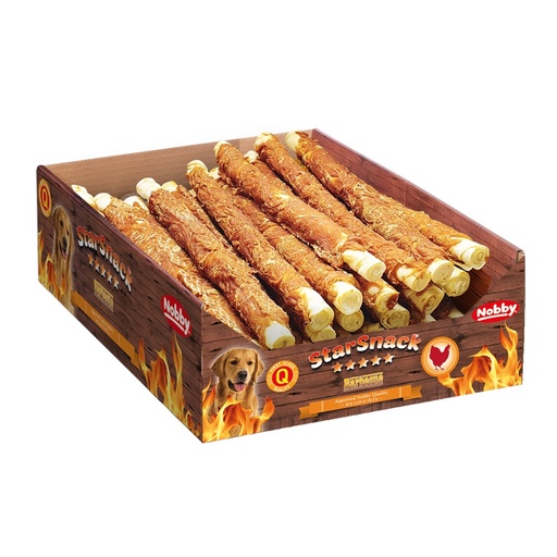 [NB50870] StarSnack Barbecue Verpakt Kip XL Display  3,0 kg,  20 mm, 27 cm 