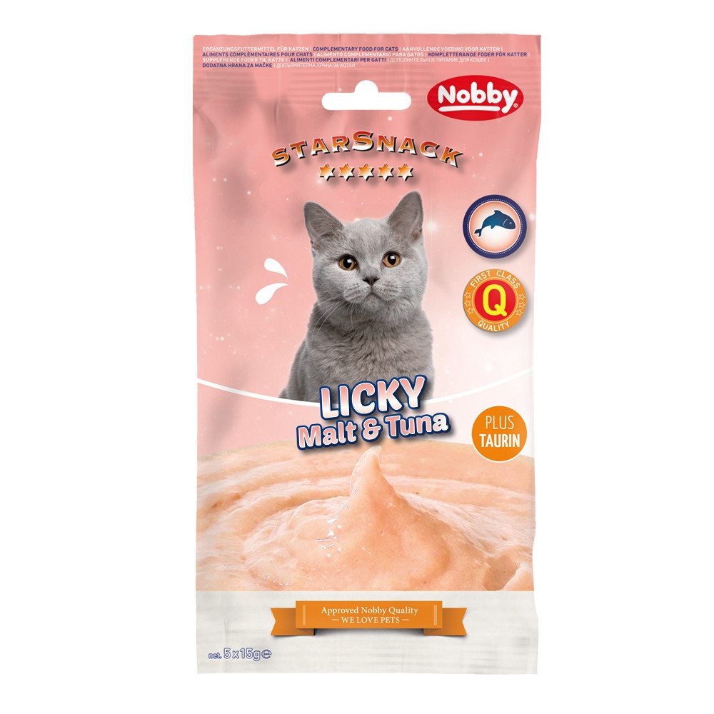 StarSnack LICKY Mout & Tonijn 5 x 15 g 