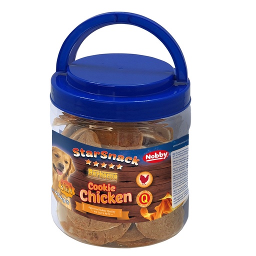 [NB50887] StarSnack Barbecue Koekje Kip Jar approx. 454 g, 5,5-6,5 cm 