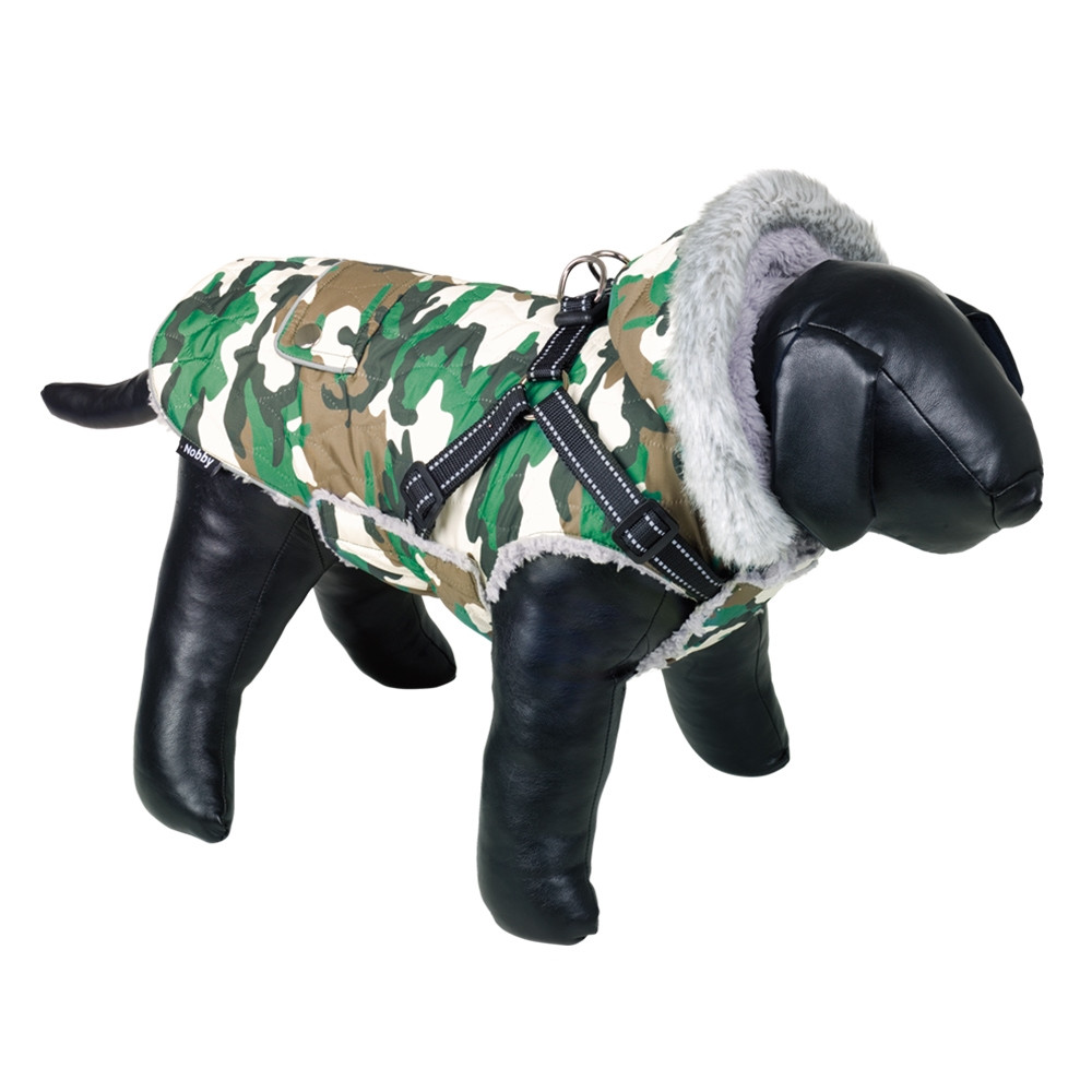 Hondenjas "POLAR 2 in 1" 32 cm camouflage groen