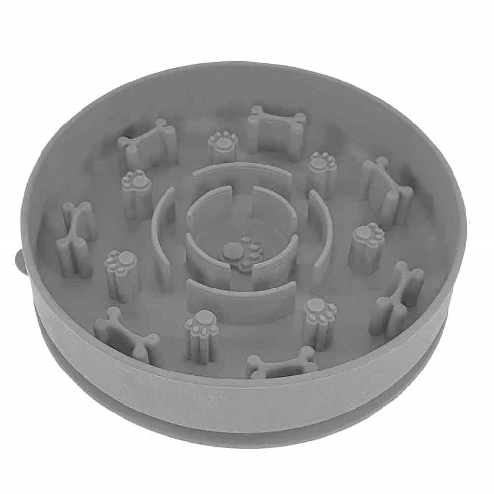 Siliconen slowfeederkom "BONE" 16 x 4 cm 