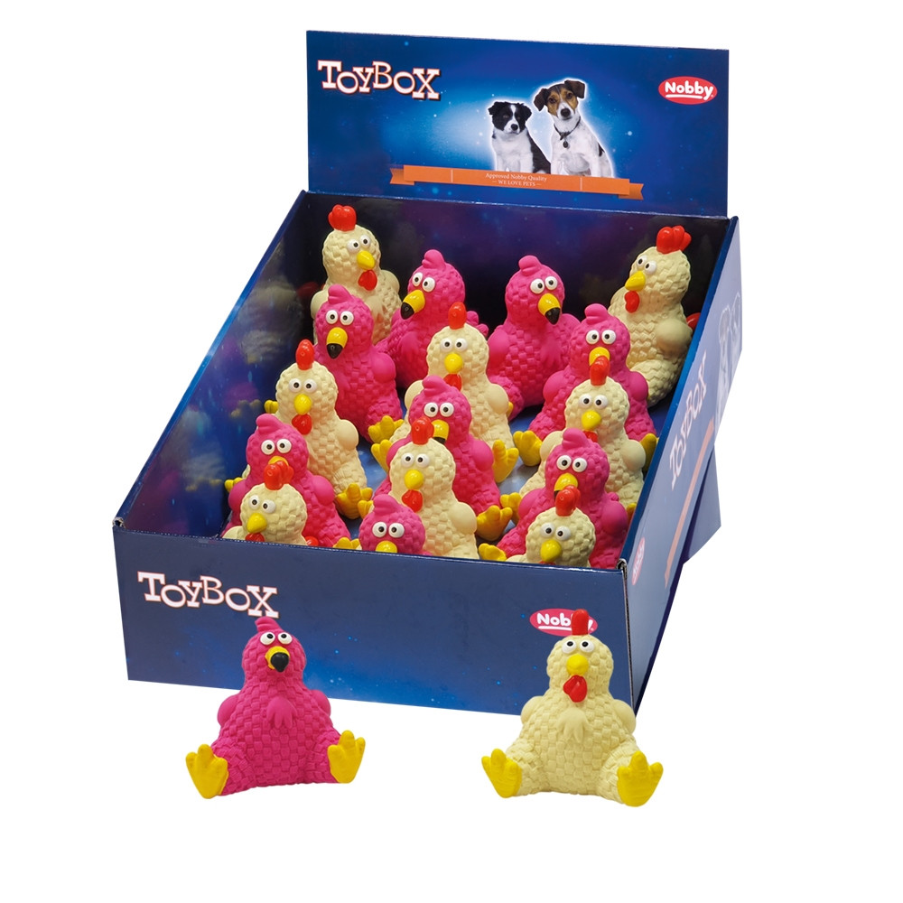 Latex kip Display 16 st, 10+11 cm 