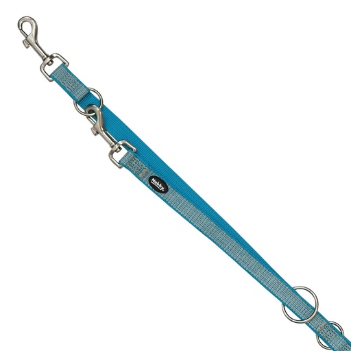 [NB5205832] Trainingslijn "FULL REFLECT" M-L: l: 200 cm; b: 20 mm licht blauw