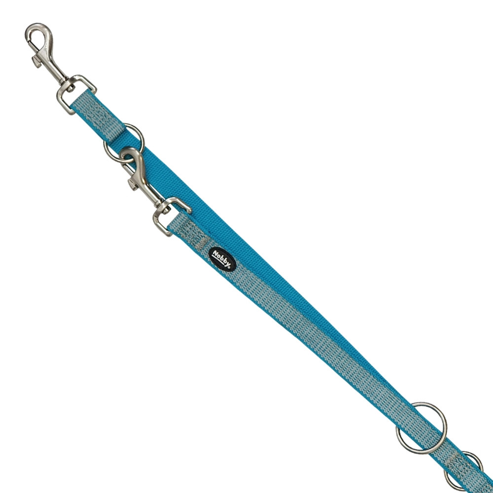 Trainingslijn "FULL REFLECT" L-XL: l: 200 cm; b: 25 mm licht blauw