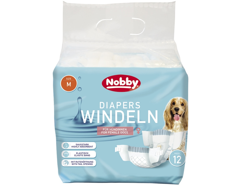 Luiers voor vrouwelijke honden 12 st.; M ; 32 - 48 cm 
