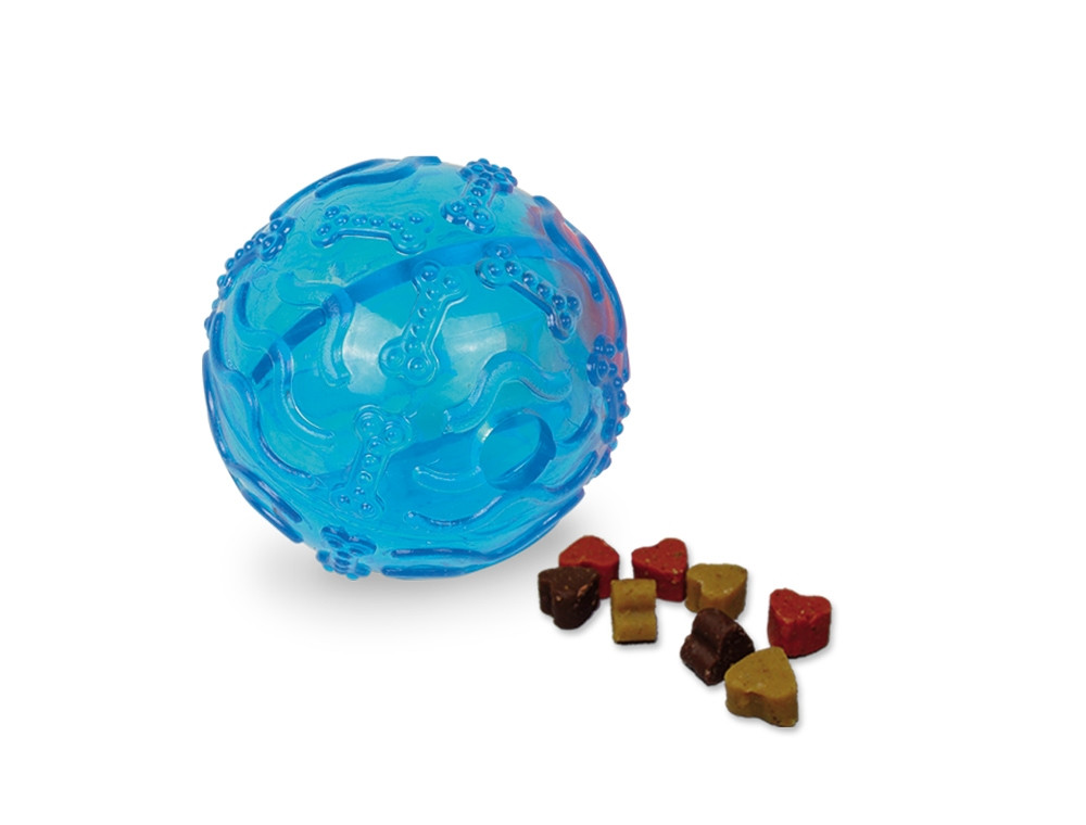 TPR-traktatiebal 8 cm blauw