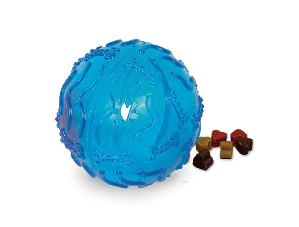 TPR-traktatiebal 10 cm blauw