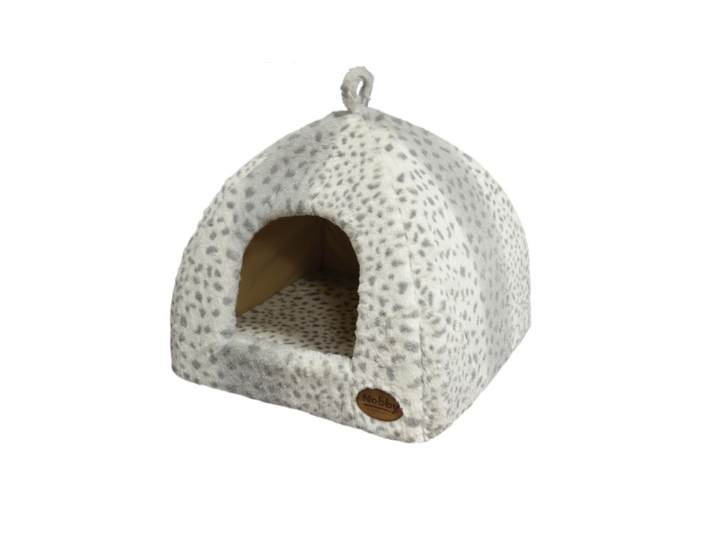 Grot "ALANIS" l x b x h: 40 x 40 x 35 cm leopard grijs