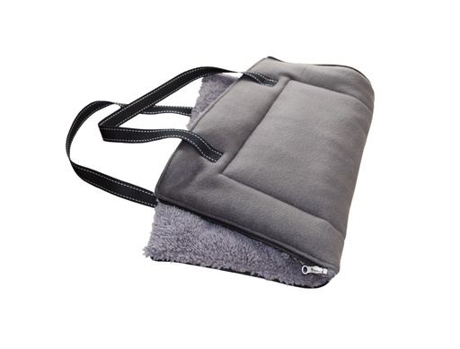 [NB60199] Mat/tas vierkant "SHANTA" L x B : 60 x 40 cm grijs