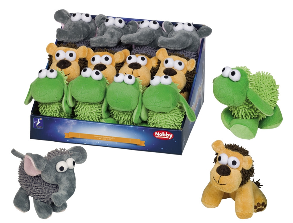 Moppy speelgoedschaap/olifant/leeuw