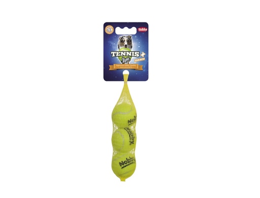 [NB60480] Tennisbal met pieper XS 4,0 cm; Net of 3 st. 