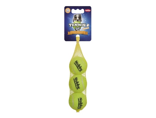 [NB60481] Tennisbal met pieper S 5,0 cm; Net of 3 st. 