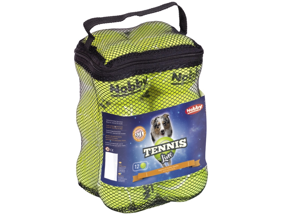 Tennisbal M 6,5 cm; Net bag of 12 st. 