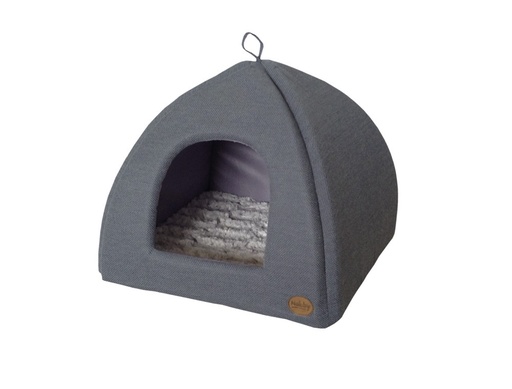 [NB60525] Grot "CACHO" l x b x h: 40 x 40 x 35 cm grijs blauw