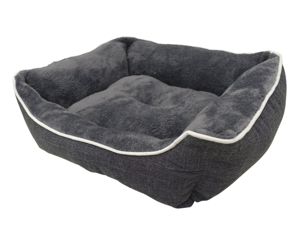 Comfortbed vierkant Classic "ARNO" l x b x h: 62 x 50 x 17 cm grijs