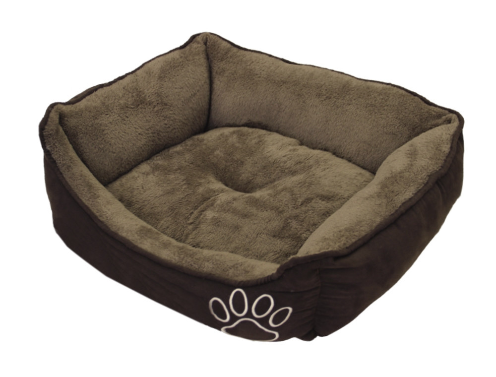 Comfortbed vierkant Classic "MERO" l x b x h: 55 x 43 x 17 cm bruin