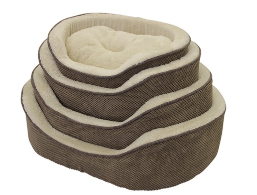 [NB60868] Comfortbed ovaal Classic "ANZA" Set 4st, 52+62+72+82 cm licht bruin