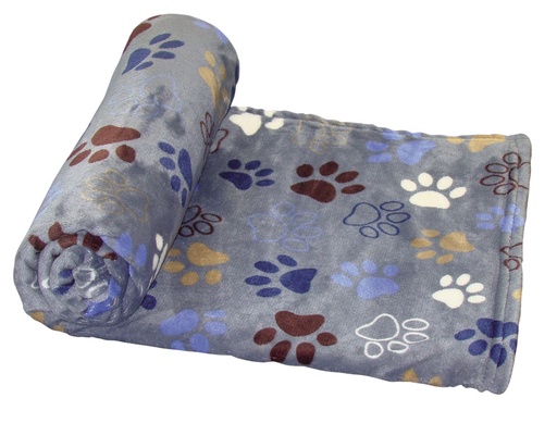 [NB60881] Fleeceplaid "LISSI" Klassiek l x b: 75 x 100 cm donker grijs