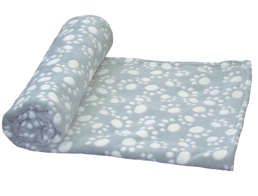 Fleeceplaid "EMMI" Klassiek l x b: 75 x 100 cm grijs