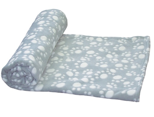 [NB60887] Fleeceplaid "EMMI" Klassiek l x b: 75 x 100 cm grijs