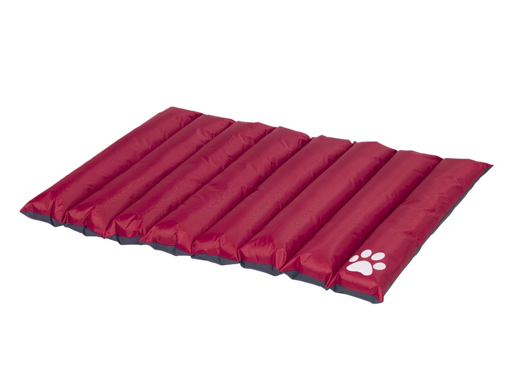 Mat vierkant Klassiek "ANON" l x b x h: 110 x 85 x 8 cm rood/grijs