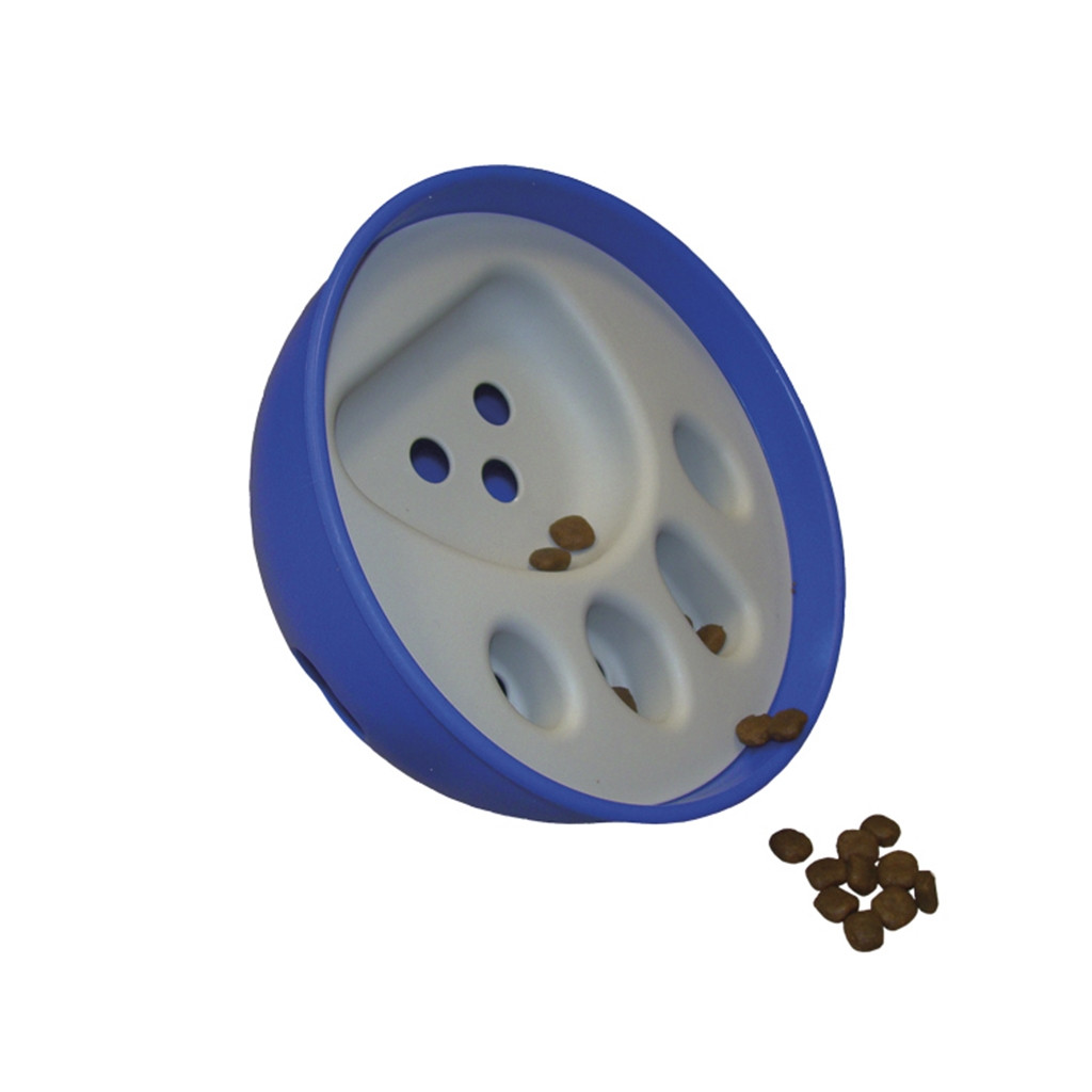 Voerbak "KICK'N FEED" 21 x 10 cm blauw