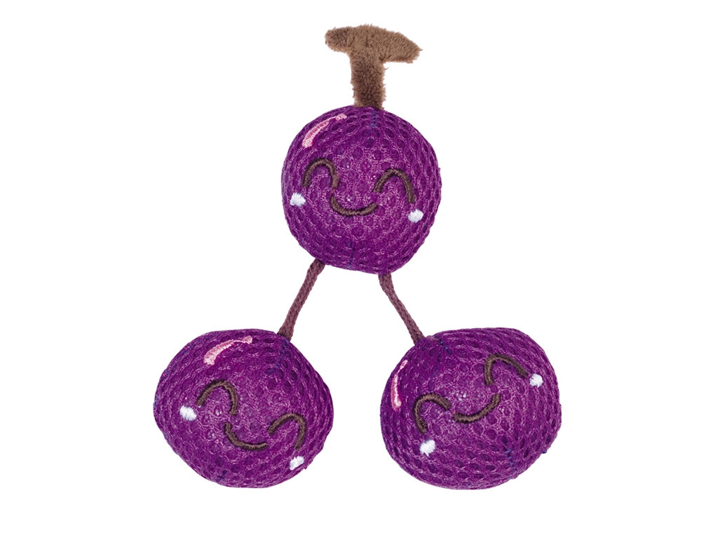 Vruchten met kattenkruid 11 cm;  3,5 cm 