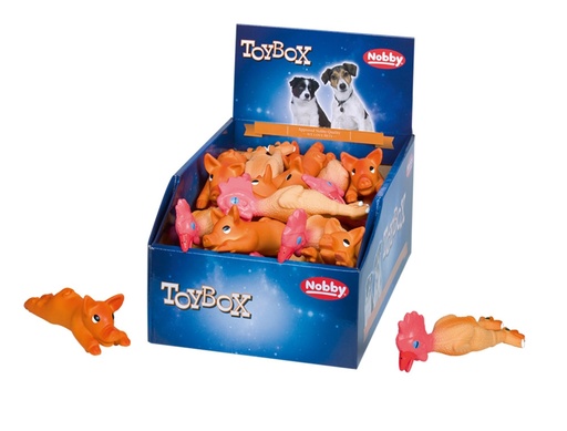 [NB61571] Latex dieren Display 36 st, 14 + 16 cm Mix kleuren