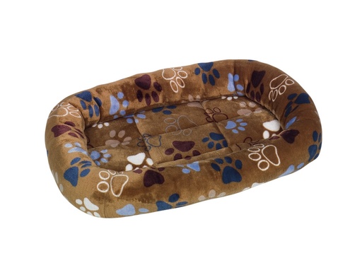 [NB61632] Mat met rand ovaal Classic "LISSI" l x b x h: 88 x 68 x 8 cm bruin