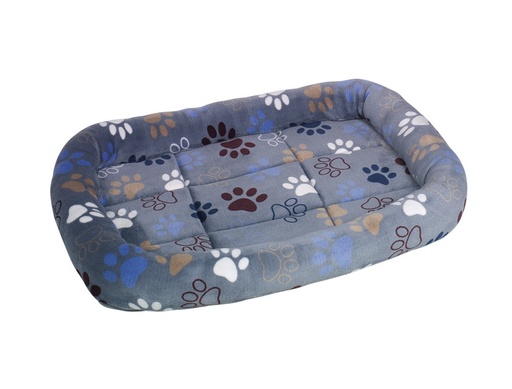 [NB61639] Mat met rand ovaal Classic "LISSI" l x b x h: 78 x 58 x 8 cm donker grijs