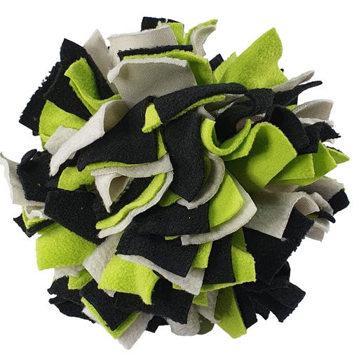 [NB61678] Snuffelbal "KLEUR"   20 cm groen-zwart-grijs