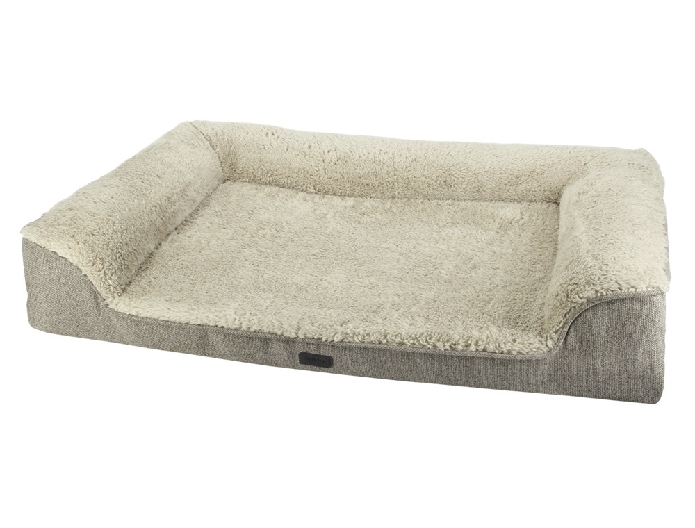 Orthopedische Comfortbank vierkant "CALBU" l x b x h: 100 x 65 x 19 cm beige