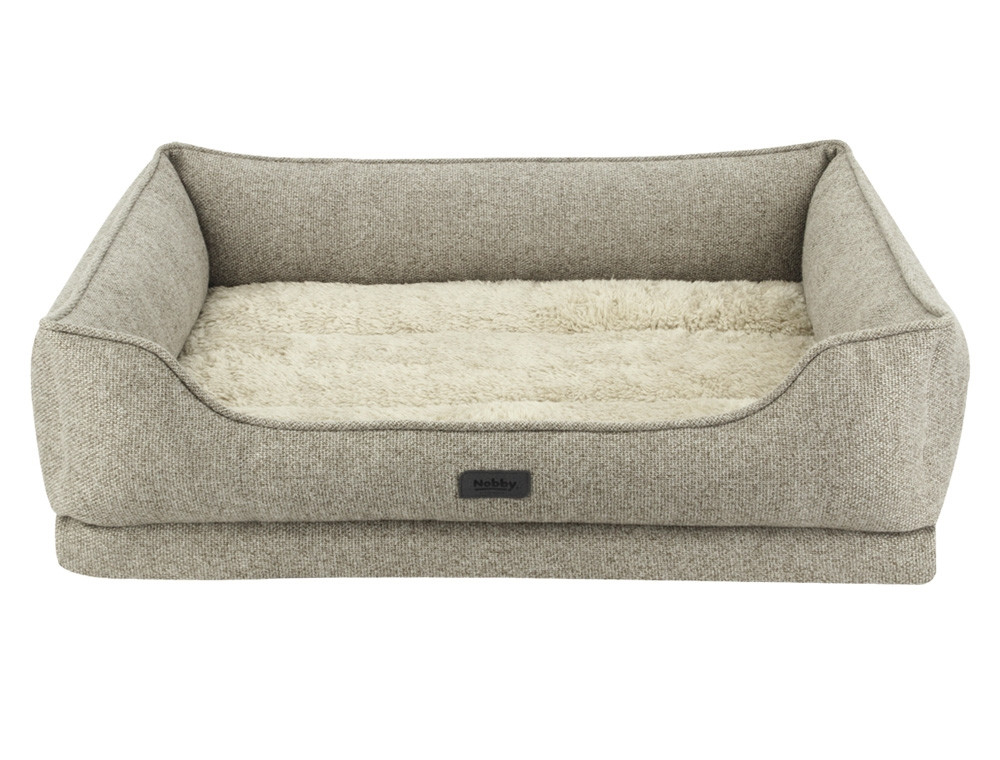 Orthopedisch Comfortbed vierkant "CALBU" l x b x h: 90 x 70 x 19+5 cm beige